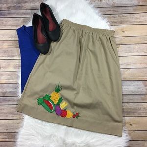 Vintage Jordana’s fruit skirt
